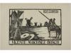 1910 ca. GRABADO. (EX-LIBRIS). VIOLA; CASALS Y VERNIS; RENAR