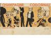 1900 ca. POSTALES. BRUNET, L.:. CHAMPAGNE CODORNIU. Rarísima