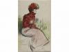 1900 ca. POSTALES. CASAS, RAMON:. SEÑORAS. Serie de 4 cartas