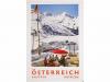 1980 ca. CARTEL. ÖSTERREICH, 4 CARTELES SKI. Conjunto de 4 c