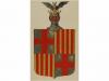 1853 ca. ORIGINAL ARTÍSTICO. (HERÁLDICA). ACUARELA DEL ESCUD
