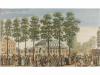 1750 ca. GRABADO. CONJUNTO DE 5 VISTAS ÓPTICAS. Grabados al 