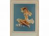 1940 ca. CARTEL. CONJUNTO DE 15 PIN-UPS. Diversos autores: V
