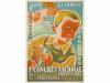 1936. CARTEL. JOSEP OBIOLS:. 1er CONGRÉS NACIONAL DE L'ASSOC
