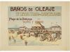 1900 ca. CARTEL. ERIZ:. BAÑOS DE OLEAJE. SAN SEBASTIÁN EN BA
