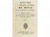 1832. LIBRO. [EXPLOTACION MINAS]. REGISTRO Y RELACION GENERA