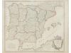 1750 ca. MAPA. (EUROPA-PENÍNSULA IBÉRICA). VAUGONDY, ROBERT 