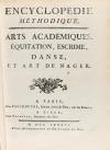 1786. LIBRO. (HUMANIDADES). ENCYCLOPÉDIE MÉTHODIQUE. ARTS AC