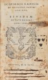1546. LIBRO. (LITERATURA). CAPICII, SCIPIONIS:. DE PRINCIPII