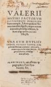 1550 ca. LIBRO. (HISTORIA-CLÁSICOS). VALERII MAXIMI FACTORUM