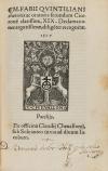 1527. LIBRO. (LITERATURA-CLÁSICA). QUINTILIANI, M. FABII:. O