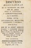1785. LIBRO. (MEDICINA-MORAL). VIADER I PAYRACHS, JOSEF ANTO