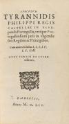 1595. LIBRO. (HISTORIA). TEIXEIRA, JOSEPH:. SPECULUM TYRANNI
