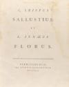 1773. LIBRO. (LITERATURA CLÁSICA). SALUSTIO CRISPO, CAYO:. C