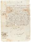 1595. MANUSCRITO. (FIRMA REAL-IBIZA). CARTA MANUSCRITA DEL R