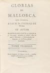 1755. LIBRO. (MALLORCA). SERRA Y FERRAGUT, BUENAVENTURA:. GL