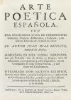 1759. LIBRO. (LITERATURA). DIAZ RENGIFO, JUAN:. ARTE POETICA