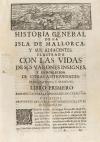 [1723]. LIBRO. (HISTORIA-MALLORCA). ALEMANY Y MORAGUES, GERÓ