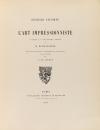 1892. LIBRO. (ARTE). LECOMTE, GEORGES:. L'ART IMPRESSIONNIST