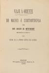1873. LIBRO. (VIAJES-ORIENTE). MENTABERRY, ADOLFO DE:. VIAJE