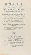 1788. LIBRO. (CIENCIAS). PFANNENSCHMIDT, LOUIS:. ESSAI SUR L