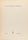 1933. REVISTA. LOS CUATRO VIENTOS. 1. Madrid: S. Aguirre, 19