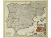 1690 ca. MAPA. (PENÍNSULA IBÉRICA). DANCKERTS, IUSTINUM:. AC