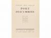 1926. LIBRO. (BIBLIOFILIA). MAC ORLAN, PIERRE:. PORT D'EAUX-