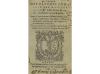 1581. LIBRO. (MEDICINA). VILLE-NOVE, ARNOUL DE:. LE TRESOR D