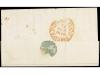 ✉ ESPAÑA: PREFILATELIA. 1849. MAYA a PAMPLONA. Fechador ELIZ