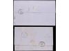 ✉ GIBRALTAR. 1857-58. GIBRALTAR a CÁDIZ y JEREZ. 2 cartas co