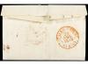 ✉ ESPAÑA: PREFILATELIA. 1846. ALMAGRO a ALBACETE. Fechador A