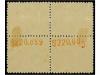 * ESPAÑA. Ed. 271 (4). 15 cts. amarillo. Bloque de cuatro. D