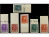 ** ESPAÑA. Ed. 841/44s + 841A/44As. SERIE completa SIN DENTA