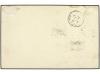 ✉ BORNEO. 1891. usage of 1889 1 c. orange. Postal stationery