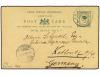 ✉ LABUAN. Ed. . 1898. 3 c. Green postal stationery card, H &