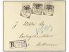 ✉ CURACAO. Ed. . 1892. Registered cover used to ROTTERDAM be