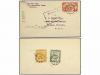 ✉ BRUNEI. Ed. . 1940. Cover bearing 1924-37 6 c.& 2 c.& 4 c.