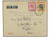 ✉ BRUNEI. Ed. . 1948. Cover used to ENGLAND bearing 25 c. & 