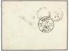 ✉ SUIZA. 1888. 25 c. yellow green, perf. 9 1/2 tied by neat 