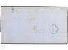 ✉ ESPAÑA. Ed. 92. 1867. JEREZ a LONDRES. 20 cts. lila, mat. 