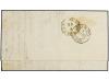 ✉ ESPAÑA. Ed. 98. 1869. ALICANTE a OPORTO. 50 mils. violeta.