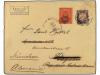 ✉ COLOMBIA. Ed. . 1897. Cover to BOGOTA franked by single 18