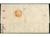 ✉ ESPAÑA. Ed. 92(2). 1867. SANTIAGO a BUENOS AIRES. 20 cts. 
