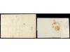 ✉ GIBRALTAR. 1834-38. TWO entire letters to LONDON and MALTA
