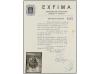 ° FILIPINAS. Ed. 3b (4). 1 real gris azulado (pos. 2, 3, 7, 