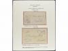 ✉ BOLIVIA. 1874-78. COCHABAMBA. Seis cartas con marcas de CO