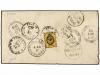 ✉ RUSIA. Sc. 19, 20, 28. 1876. Cover from ROSTOV to MEERUT (