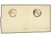 ✉ SAN MARINO. 1866 (Feb 3). Entire letter franked by Italy 1