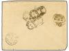 ✉ ANGOLA. 1889. CUNGA (Angola) a U.S.A. Sobre del CAMINHO DE
